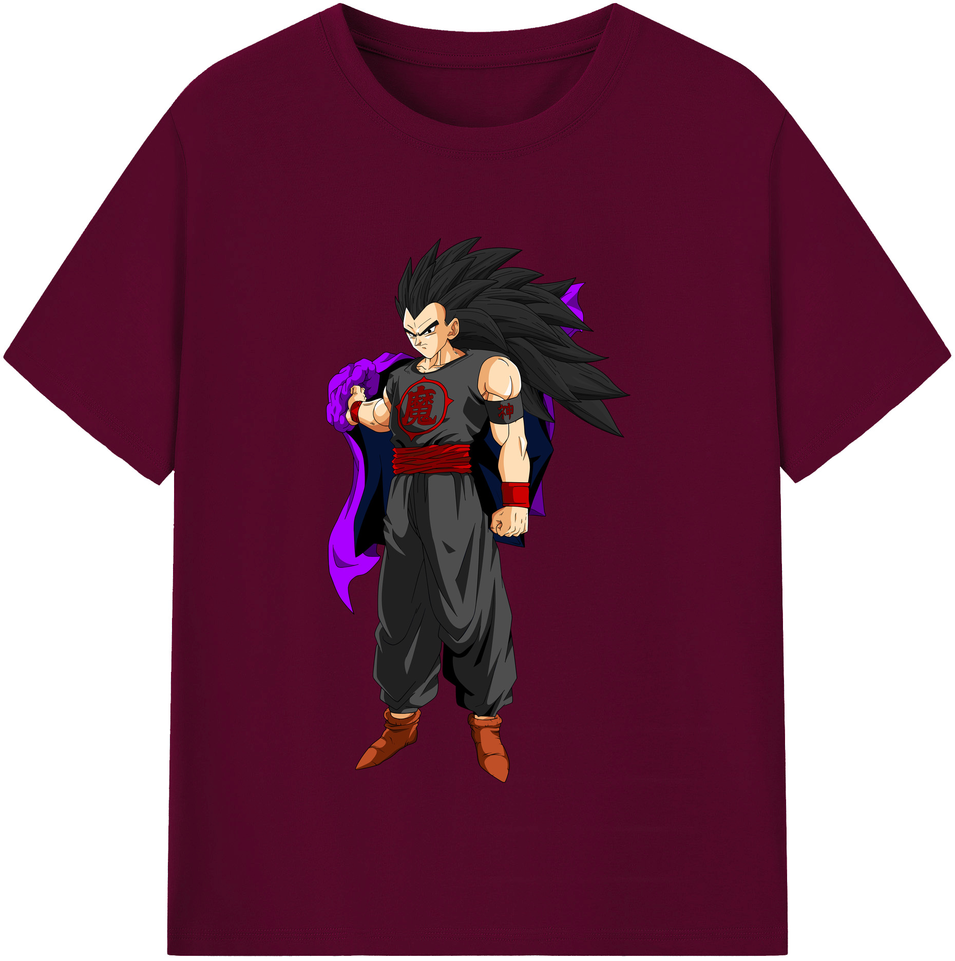 （画像用） ドラゴンボール ベジータ四世（Bejīta Yonsei）DRAGON BALL Vegeta IV レディースカジュアルプリントTシャツ（綿100％）